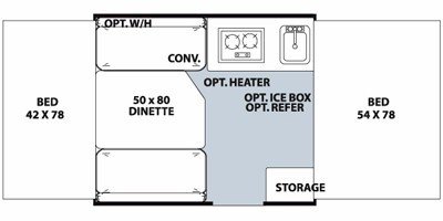 2010 Forest River Rockwood Freedom / LTD 1620 floorplan