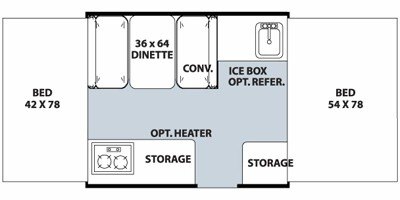 2010 Forest River Rockwood Freedom / LTD 1640LTD floorplan