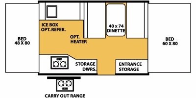 2010 Forest River Flagstaff MAC / LTD 206LTD floorplan