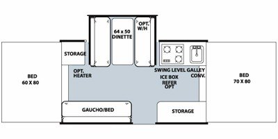 2010 Forest River Flagstaff MAC / LTD 228D floorplan