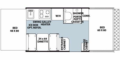 2010 Forest River Rockwood Freedom / LTD 192XR floorplan