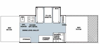 2010 Forest River Rockwood Freedom / LTD 282TXR floorplan