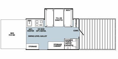 2010 Forest River Rockwood Freedom / LTD 291TXR floorplan