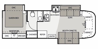 2010 Four Winds Siesta 29BG floorplan