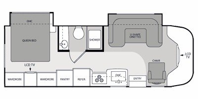 2010 Four Winds Chateau Citation 28BK floorplan