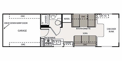 2010 Four Winds Chateau 31D floorplan