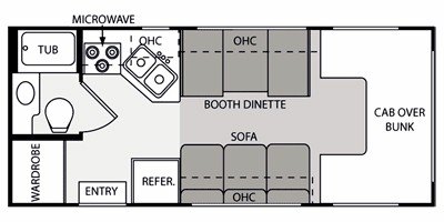 2010 Four Winds Four Winds 21RB floorplan