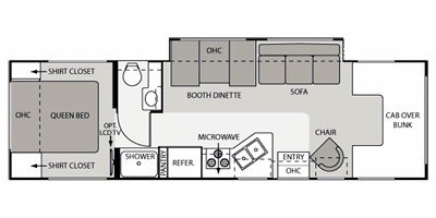 2010 Four Winds Chateau 31P floorplan