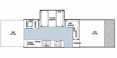 2010 Forest River Flagstaff High Wall Series HW31SCTH floorplan