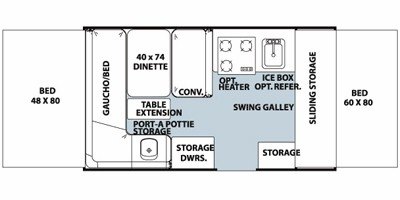 2010 Forest River Rockwood Premier 1904 floorplan