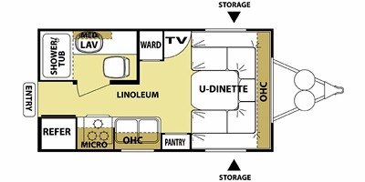 2010 Forest River Wildwood X-Lite 14FD floorplan