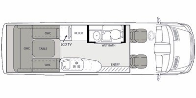 2010 Four Winds Ventura 170X floorplan