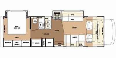 2010 Forest River Sunseeker 2860DS floorplan