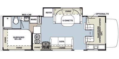 2010 Forest River Sunseeker 2690S floorplan