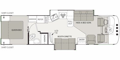 2010 Four Winds Hurricane 33T floorplan