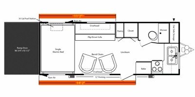 2010 Keystone Energy 190FK floorplan