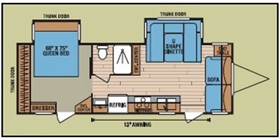 2010 KZ Spree 260FL floorplan