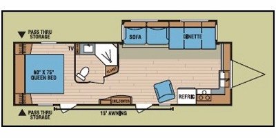 2010 KZ Spree 301FK floorplan