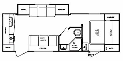 2010 Gulf Stream Gulf Breeze 26 RKS floorplan