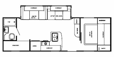 2010 Gulf Stream Gulf Breeze 26 BHS floorplan