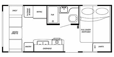 2010 Gulf Stream StreamLite Sport 20 TRD floorplan