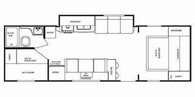 2010 Gulf Stream StreamLite Sport 27 BKS floorplan