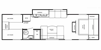 2010 Gulf Stream Gulf Breeze Sport 28 QBD floorplan