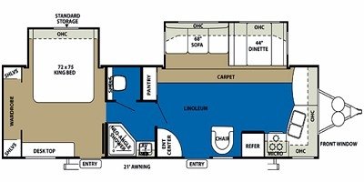 2010 Forest River Wildwood 30FKBS floorplan