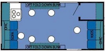 2010 Forest River True North Ice Lodge T8X16DS floorplan