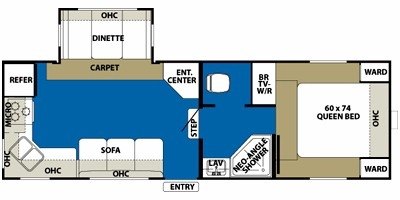 2010 Forest River Wildwood F26RKDS floorplan