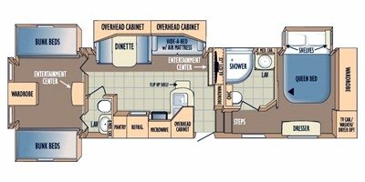 2010 Starcraft Lexion® 359BHSA floorplan