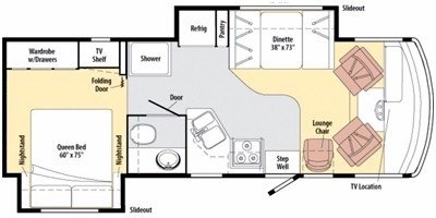 2010 Winnebago Vista 26P floorplan