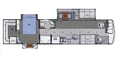 2010 Gulf Stream Tourmaster T40 C floorplan