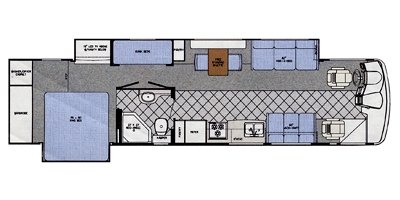 2010 Gulf Stream Tourmaster T40 F floorplan