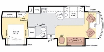 2010 Itasca Sunova 33C floorplan