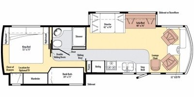 2010 Winnebago Sightseer 35J floorplan