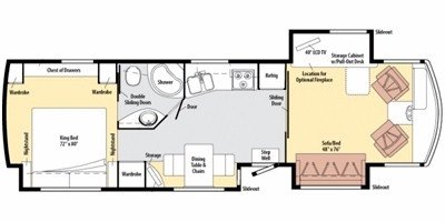 2010 Itasca Sunova 37L floorplan