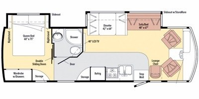 2010 Winnebago Sightseer 31E floorplan