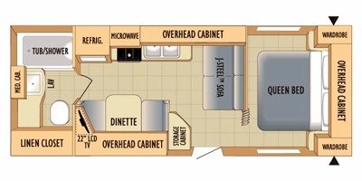 2010 Starcraft Travel Star® XLT 225RB floorplan