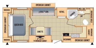 2010 Starcraft Travel Star® XLT 245FKS floorplan