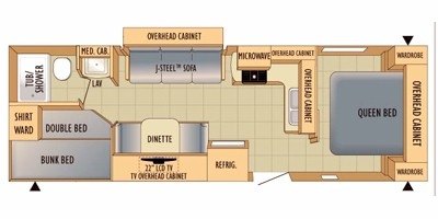 2010 Starcraft Travel Star® XLT 288BHS floorplan