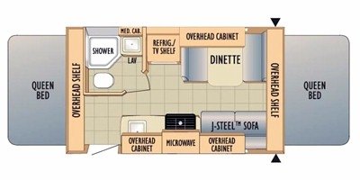 2010 Starcraft Travel Star® Sport 176RB floorplan