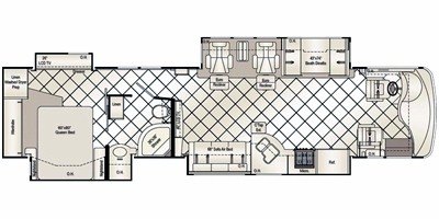 2010 Damon Motor Coach Tuscany 4078 floorplan