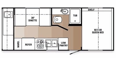 2010 R-Vision Trail-Lite Crossover TLX200RK floorplan