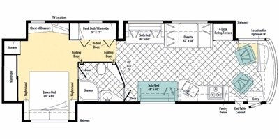 2010 Winnebago Journey Express 39N floorplan