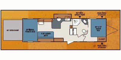 2010 KZ MXT 266 floorplan