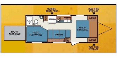 2010 KZ MXT 20 floorplan