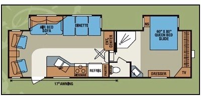 2010 KZ Durango D285RL floorplan