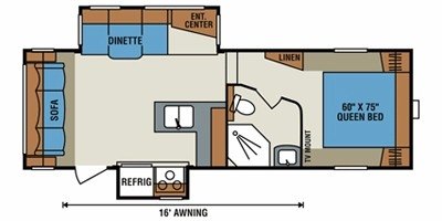 2010 KZ Durango 1500 D245SB floorplan