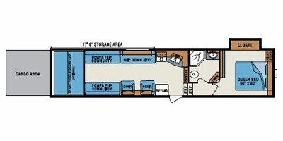 2010 KZ Inferno SST 3905T floorplan